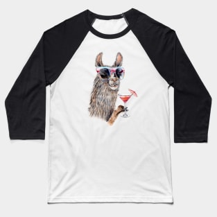 Vacation Llama Baseball T-Shirt